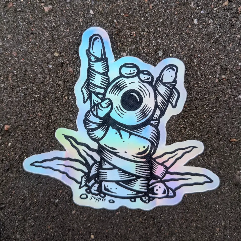 Mummy Hand Sticker 