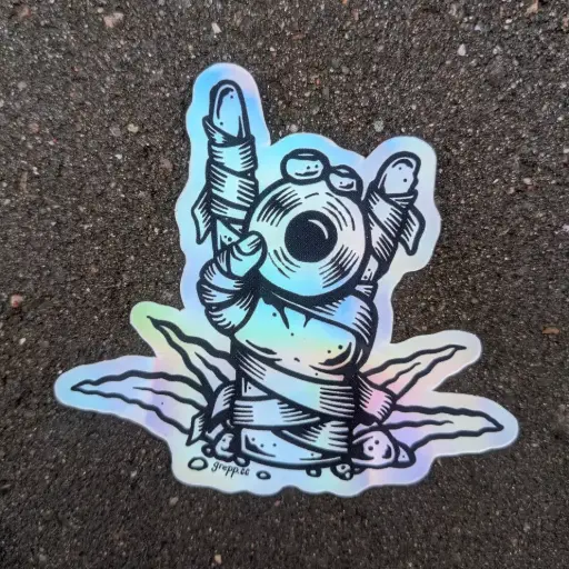 [J0024] Mummy Hand Sticker 